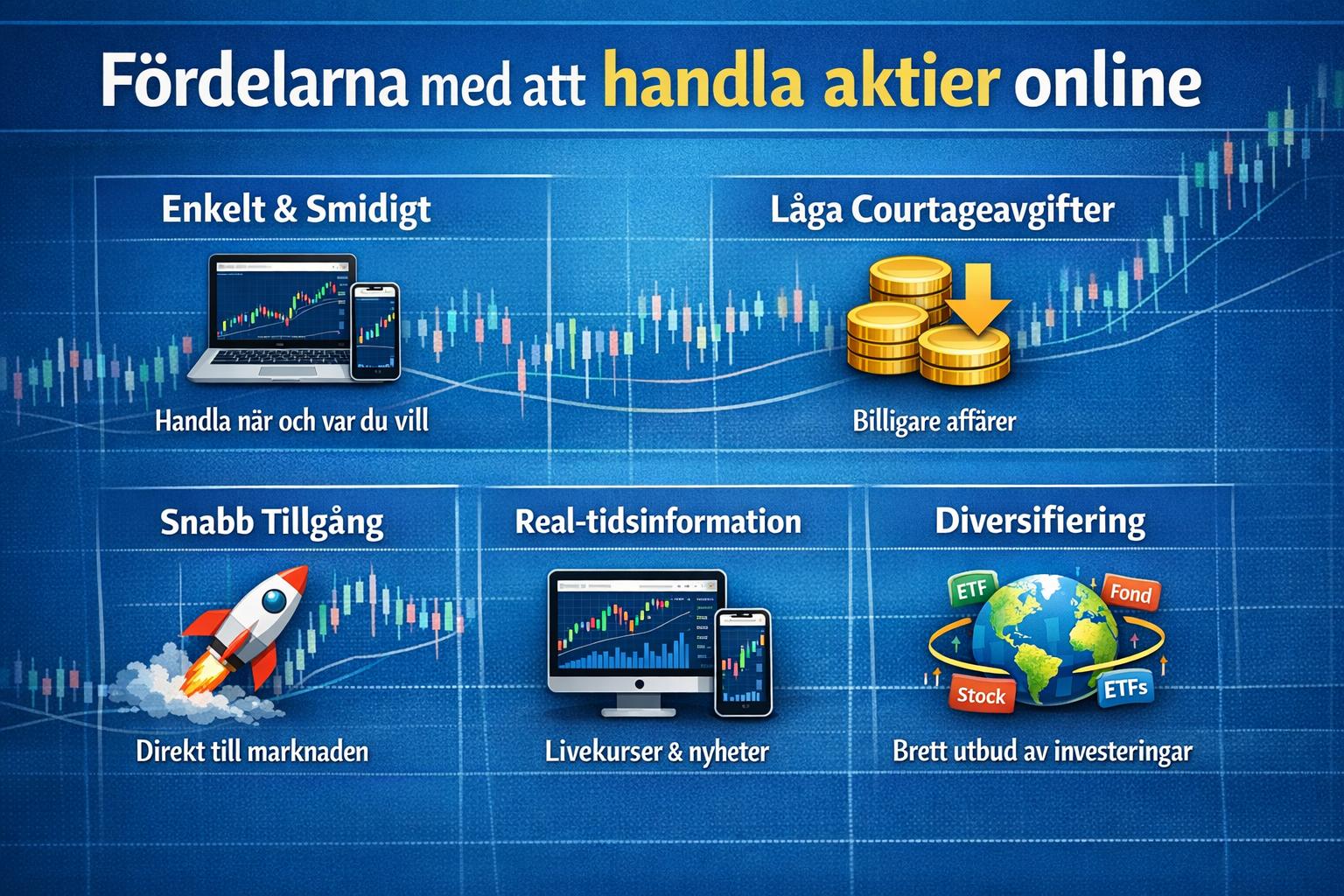 Fördelarna med att handla aktier online