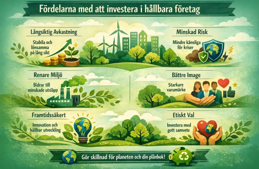 Fördelarna med att investera i hållbara företag