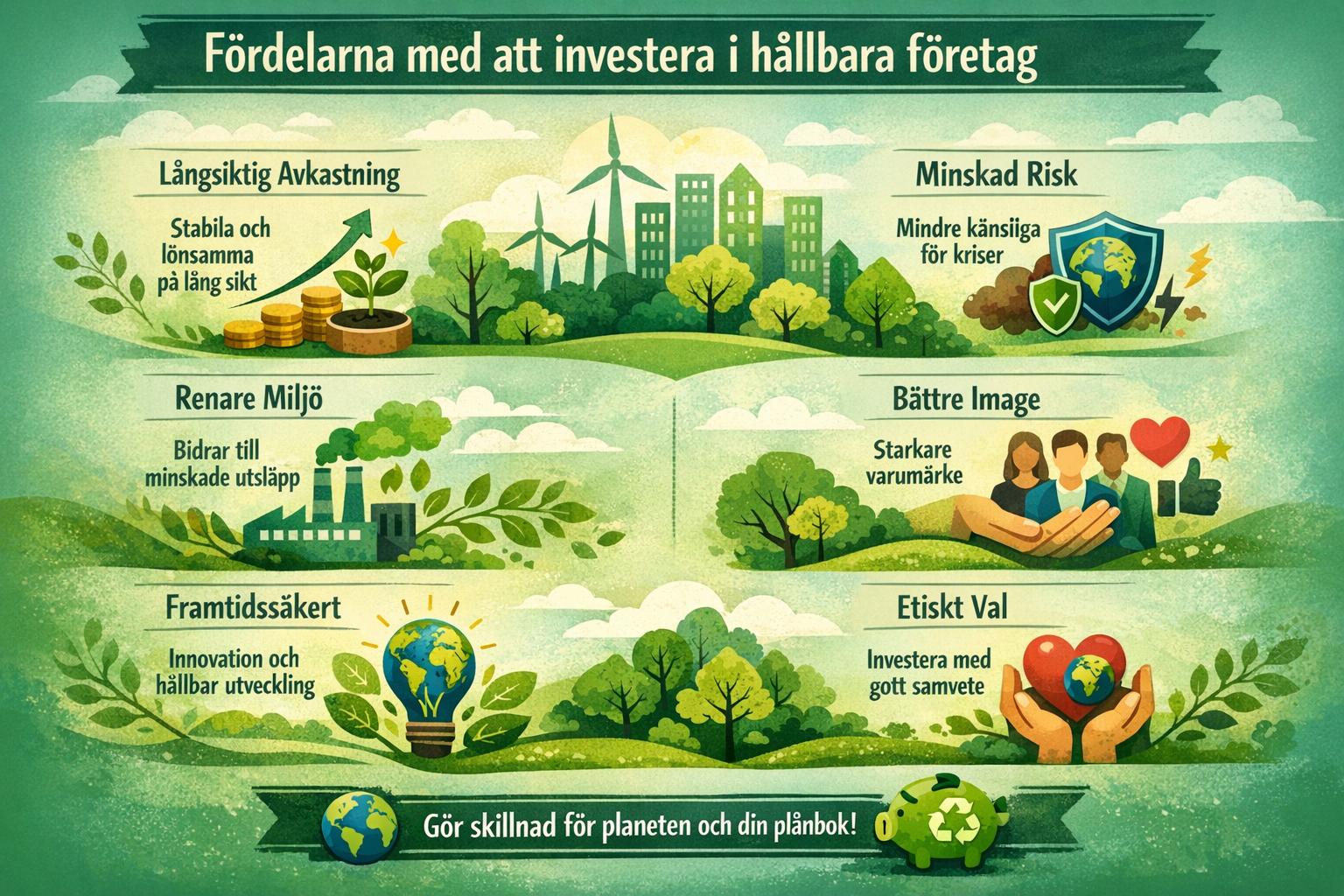 Fördelarna med att investera i hållbara företag
