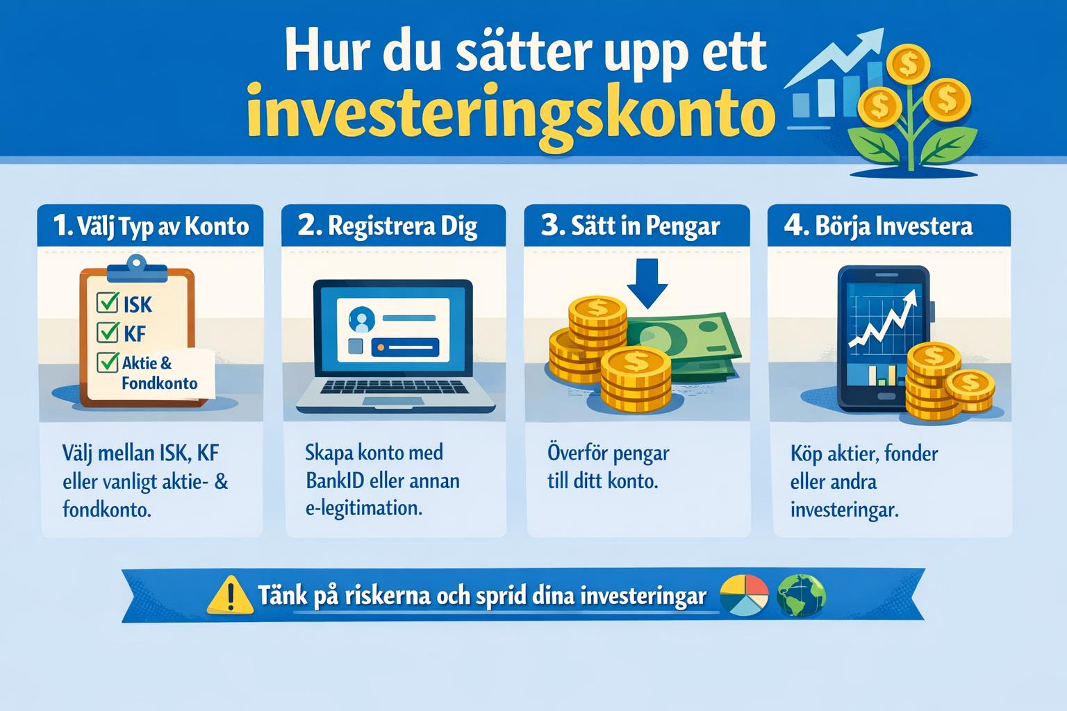 Hur du sätter upp ett investeringskonto