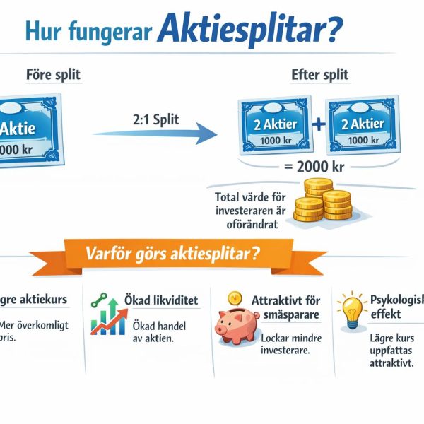 Hur fungerar aktiesplitar och varför görs de?