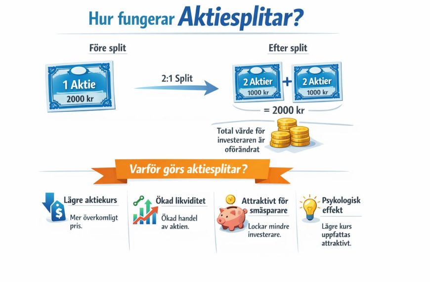 Hur fungerar aktiesplitar och varför görs de?