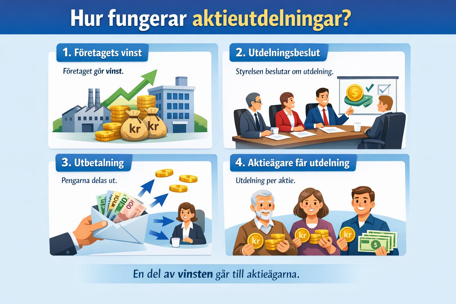 Hur fungerar aktieutdelningar?