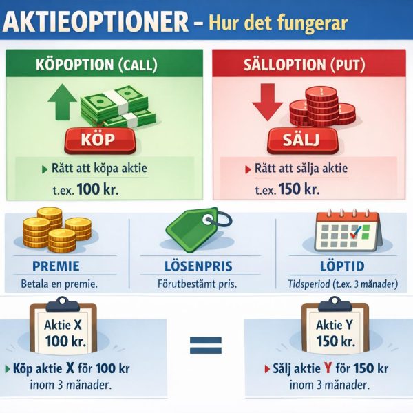 Hur fungerar optioner kopplade till aktier?