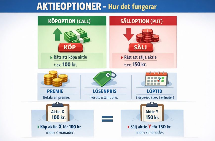 Hur fungerar optioner kopplade till aktier?