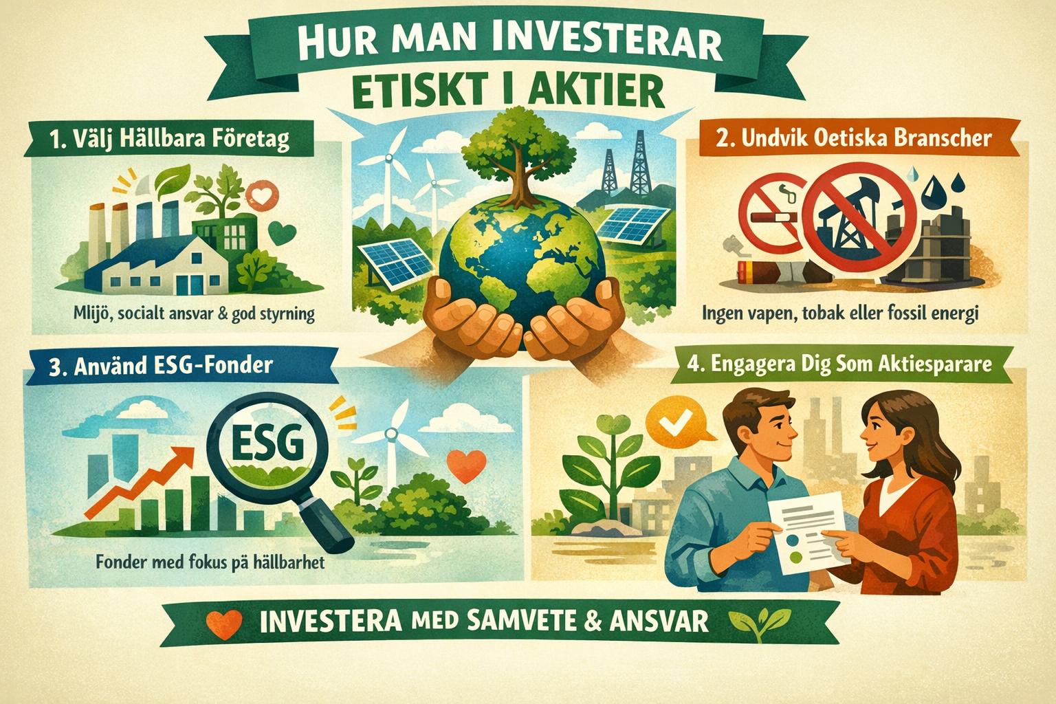 Hur man investerar etiskt i aktier