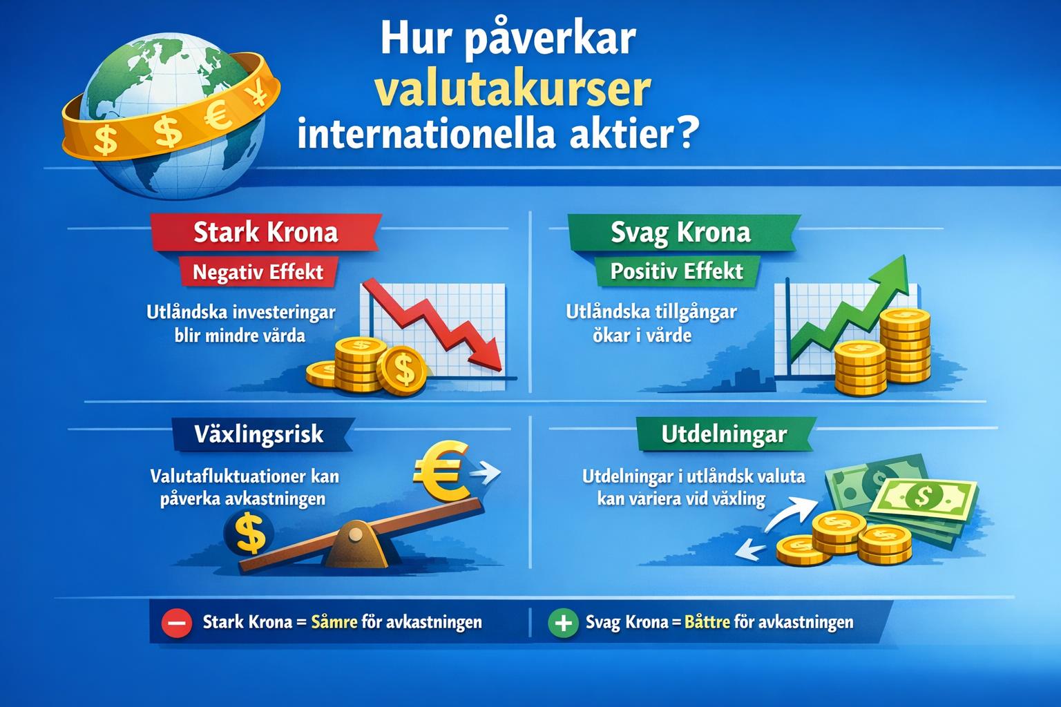 Hur påverkar valutakurser internationella aktier?