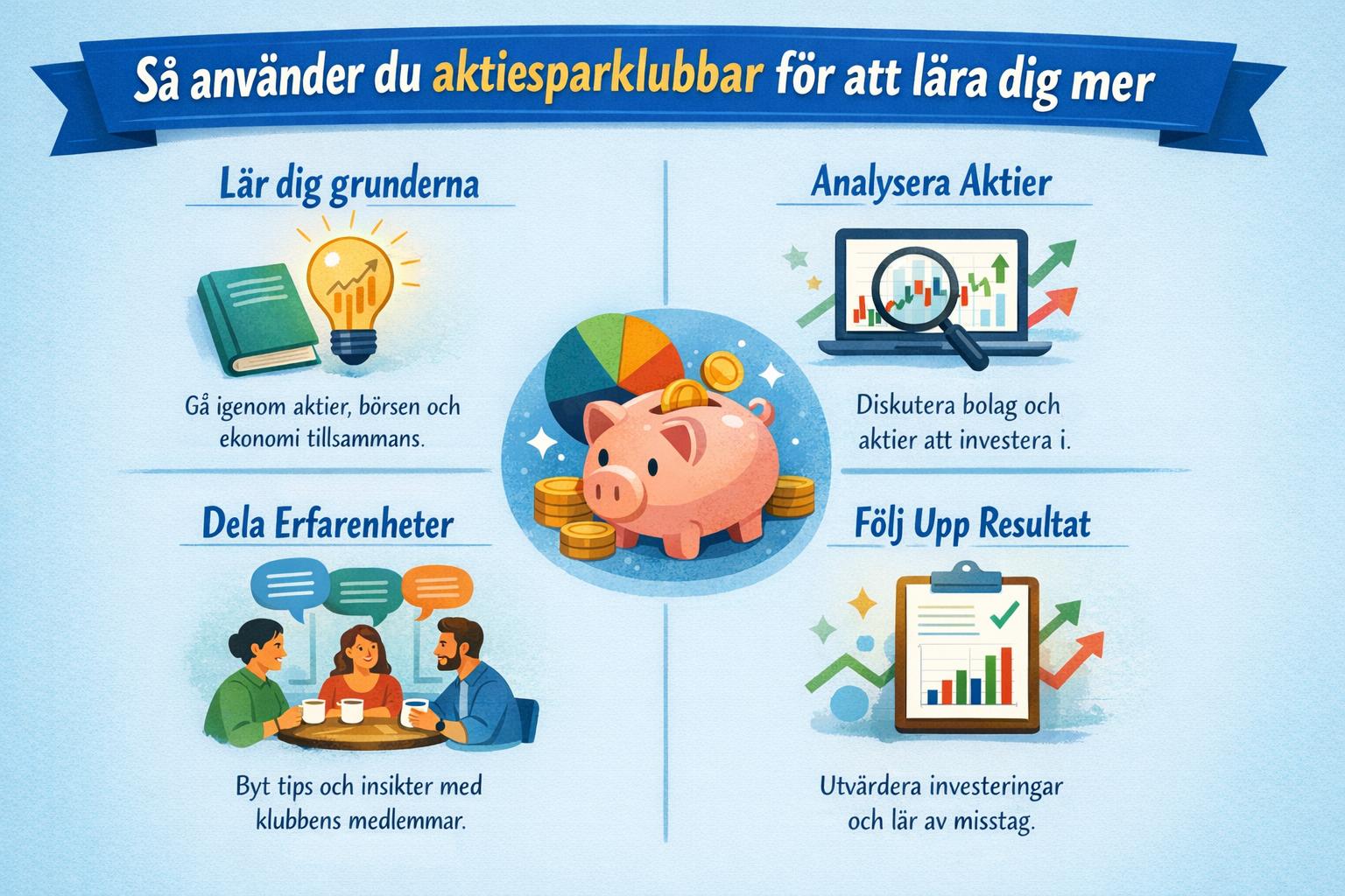 Så använder du aktiesparklubbar för att lära dig mer