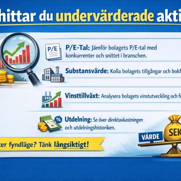 Så hittar du undervärderade aktier