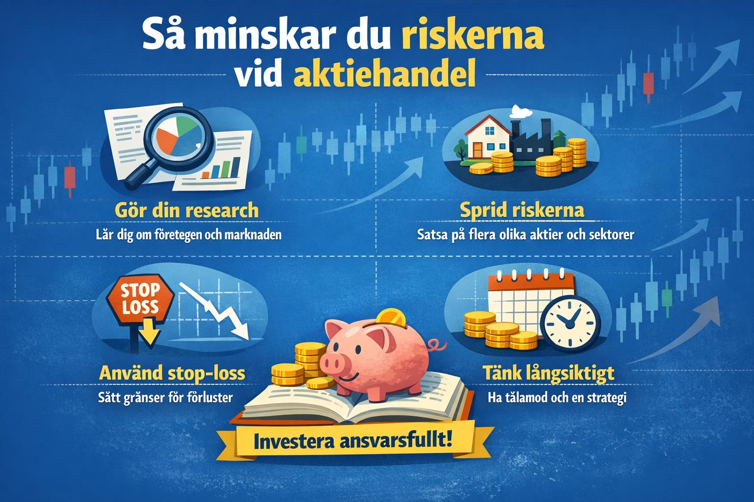 Så minskar du riskerna vid aktiehandel