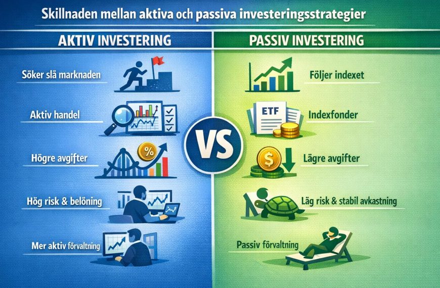 Skillnaden mellan aktiva och passiva investeringsstrategier