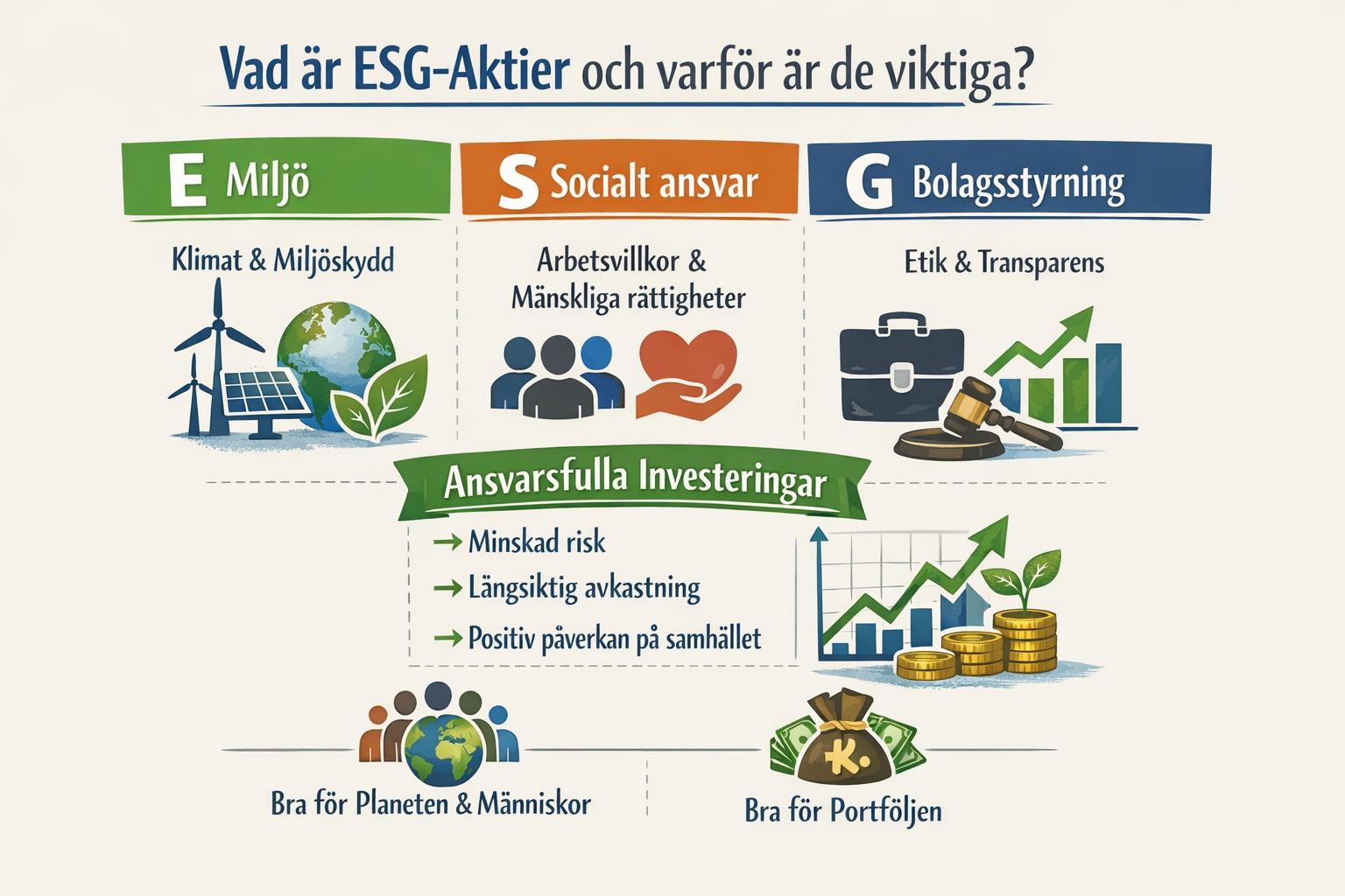 Vad är ESG-aktier och varför är de viktiga?