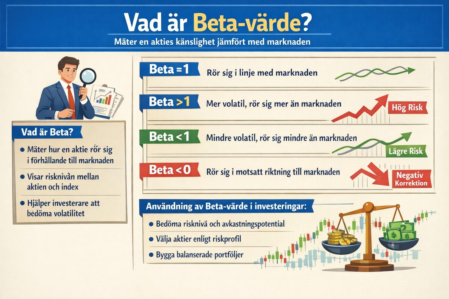 Vad är beta-värde och hur används det i investeringar?