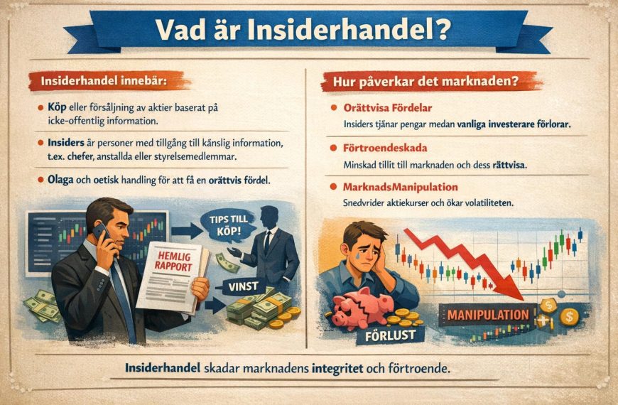 Vad är insiderhandel och hur påverkar det marknaden?