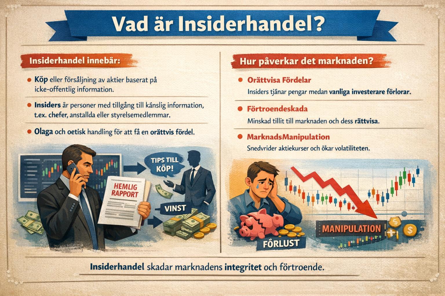 Vad är insiderhandel och hur påverkar det marknaden?